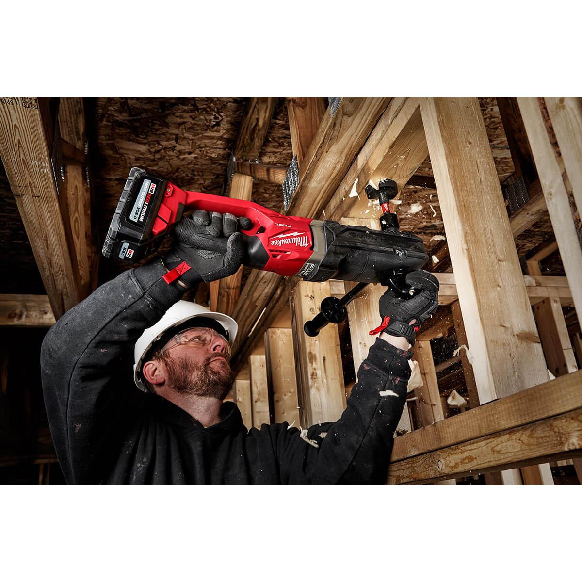 Milwaukee 2811-22 - M18 FUEL™SUPER HAWG™ Right Angle Drill w/ QUIK-LOK™ Kit