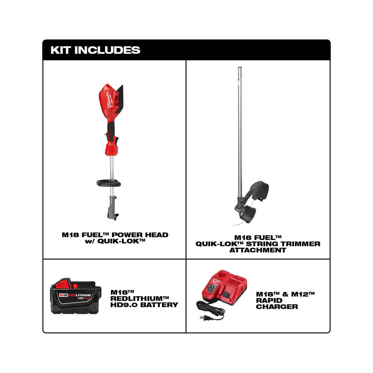 Milwaukee  2825-21ST  -  Milwaukee M18 Fuel QUIK-LOK String Trimmer Kit