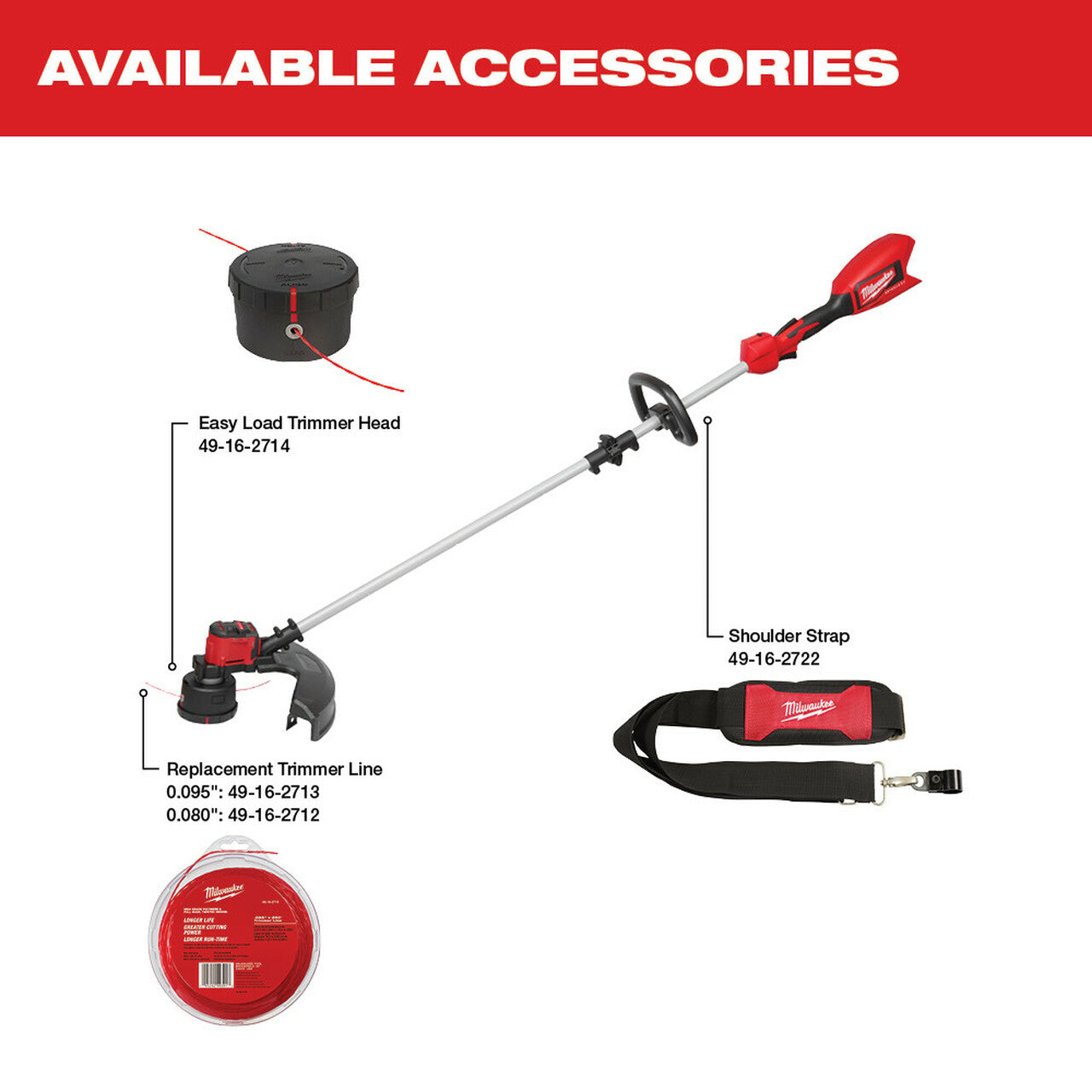 MILWAUKEE 2828-20  -  M18 STRING TRIMMER - BARE TOOL