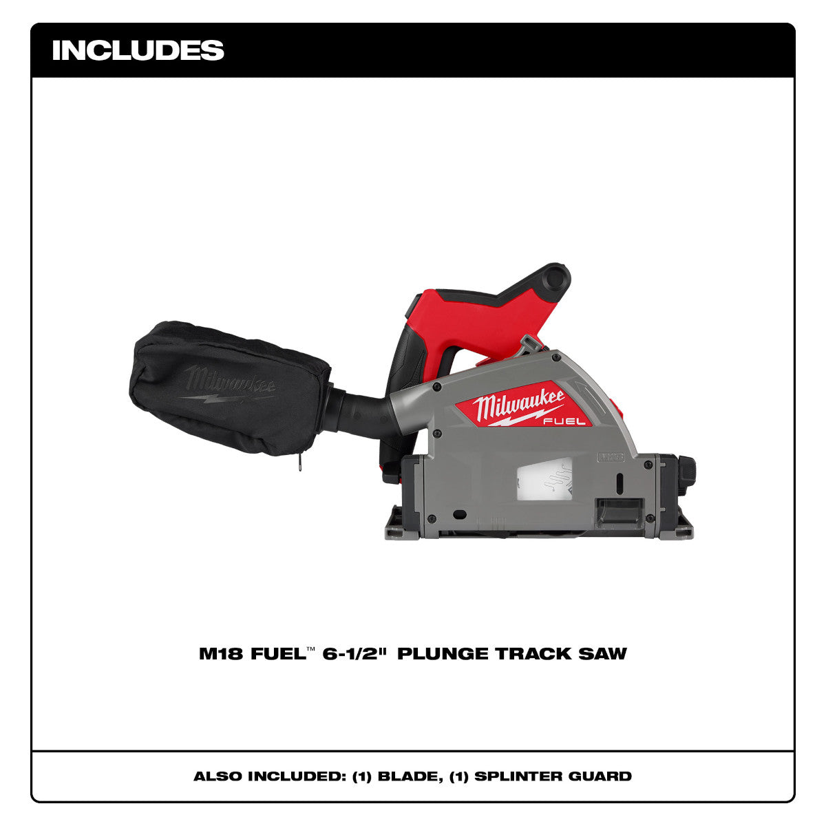 Milwaukee 2831-20 - M18 FUEL 18 Volt Lithium-Ion Brushless Cordless 6-1/2 in. Plunge Track Saw - Tool Only