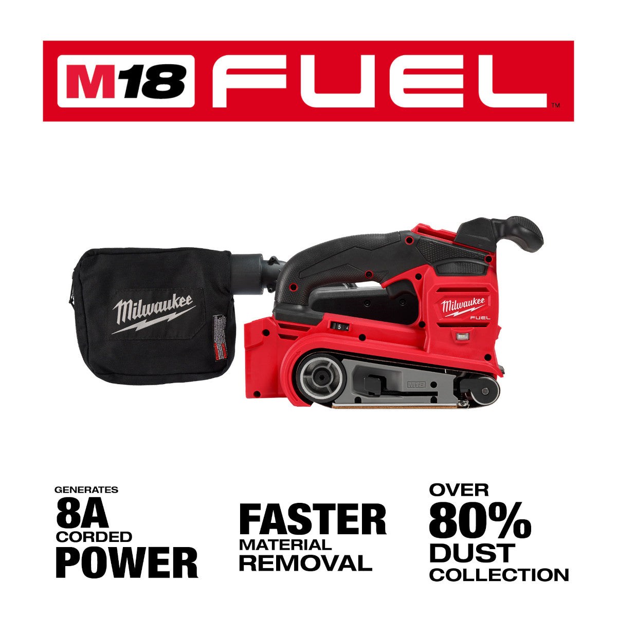 Milwaukee 2832-20  -  M18 FUEL™ 3"x18" Belt Sander