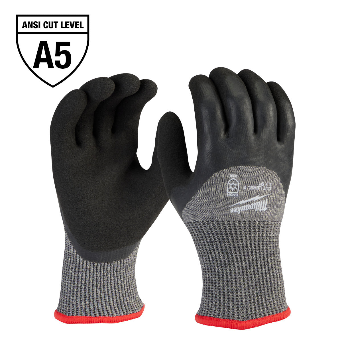 Milwaukee Cut Level 5 Winter Dipped Gloves