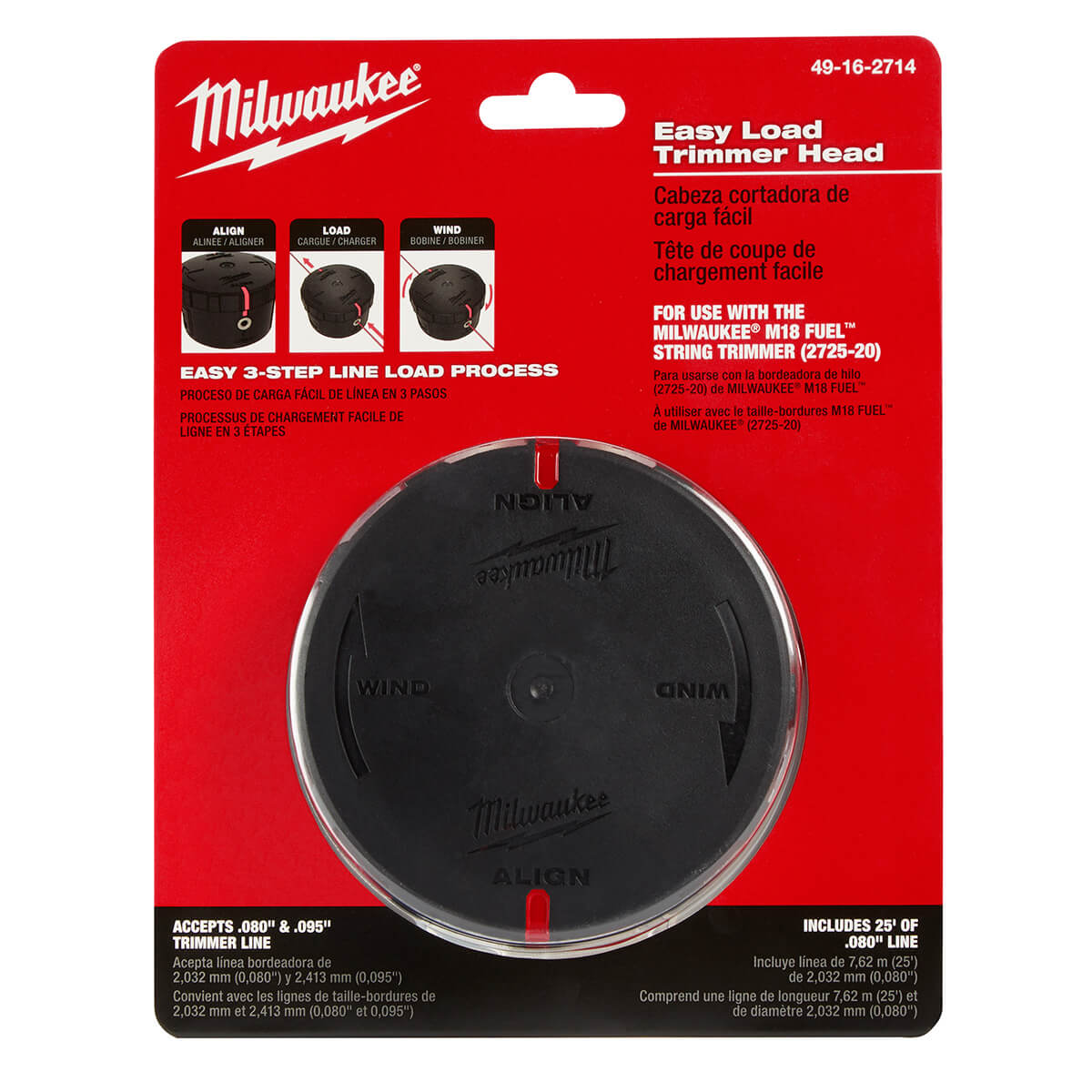 Milwaukee  49-16-2714 -  Easy Load Trimmer Head