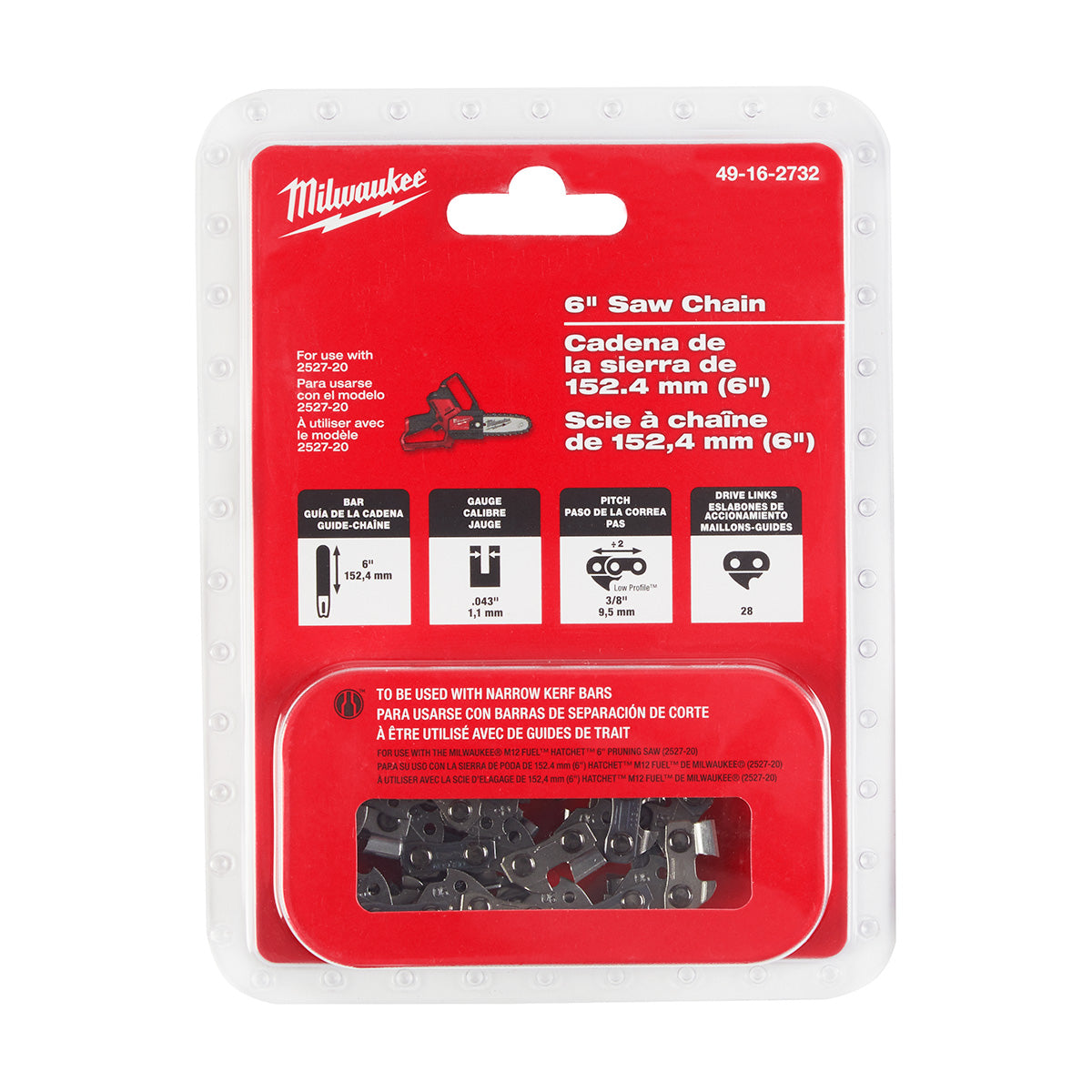 Milwaukee 49-16-2732 - Milwaukee® 6" Saw Chain