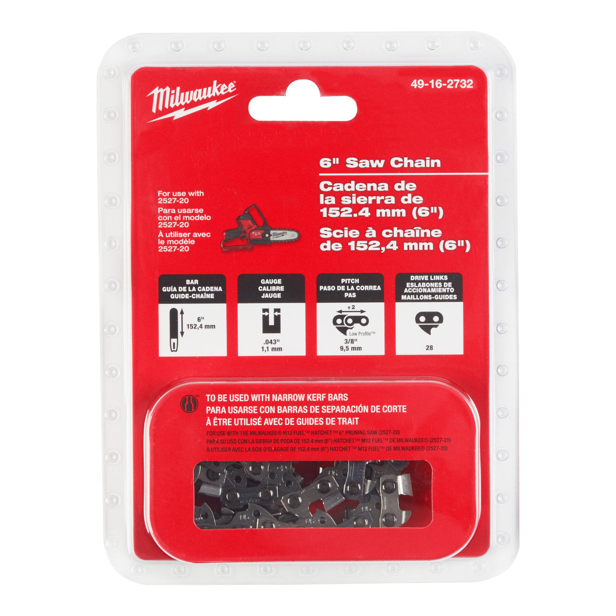 Milwaukee 49-16-2732 - Milwaukee® 6" Saw Chain