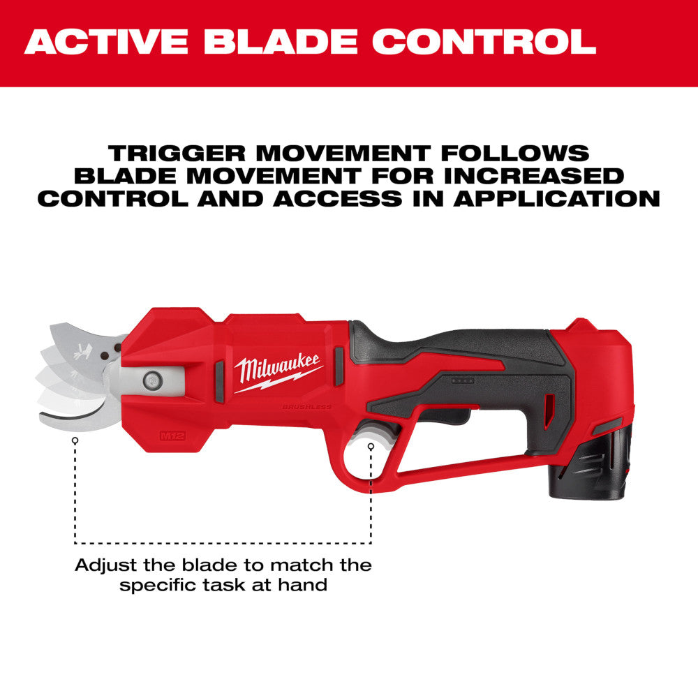 Milwaukee 2534-20 - M12™ Brushless Pruning Shears