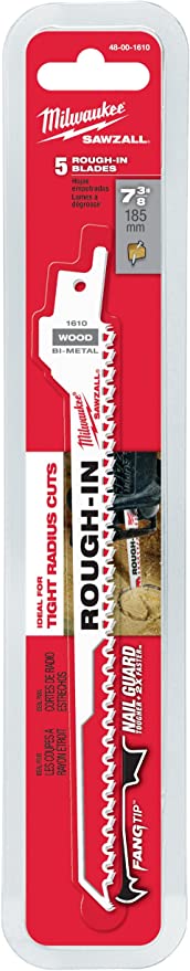 Milwaukee  48-00-1610  -  SAWZALL® Rough-In Blade - 5 PK