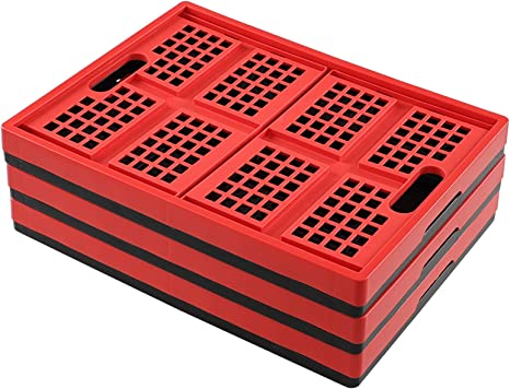 CLEVERMADE, Red Collapsible Storage Crate 45L 044105060