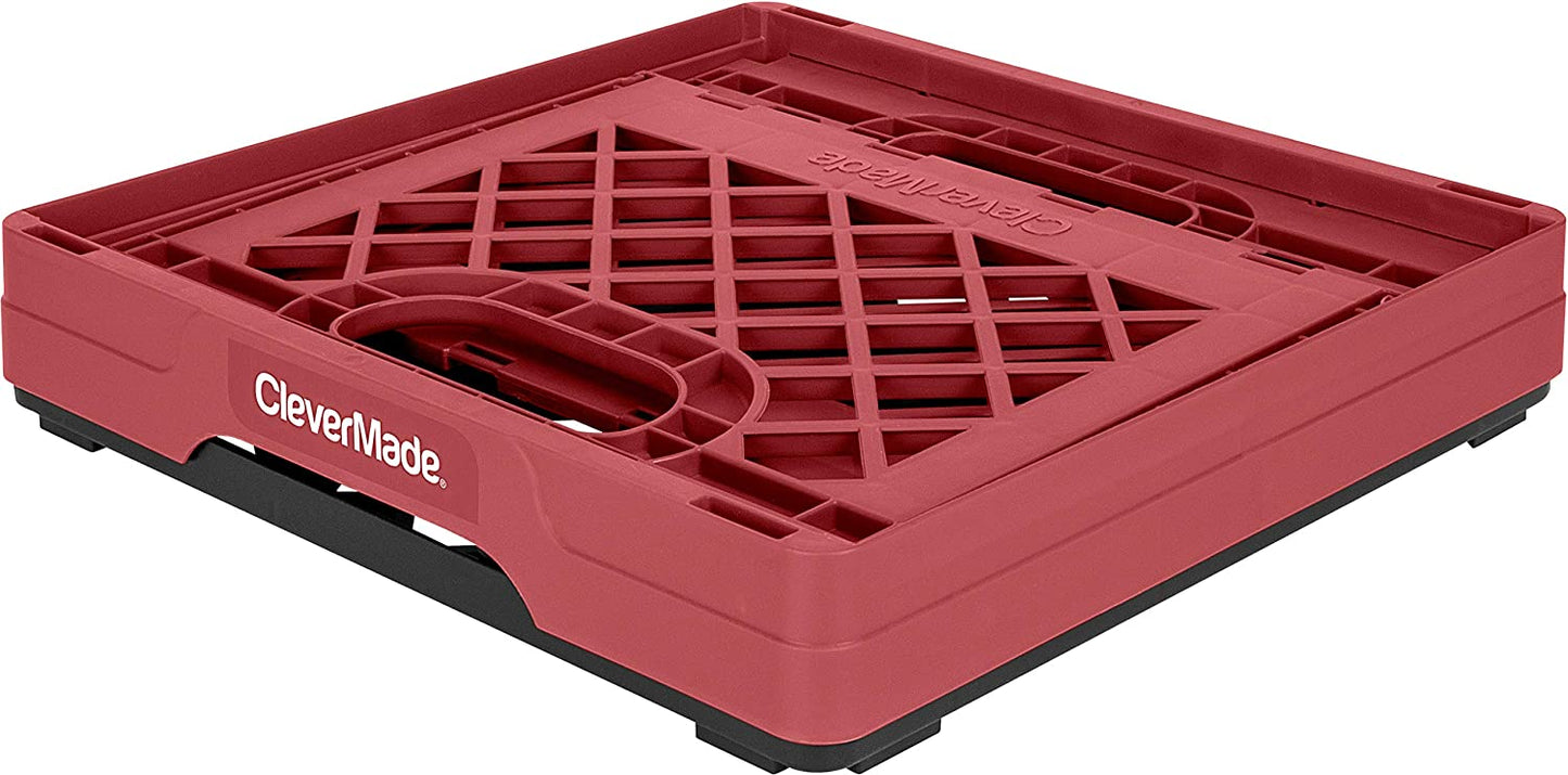 CLEVERMADE, Red Collapsible Storage Crate - 25L 044105040