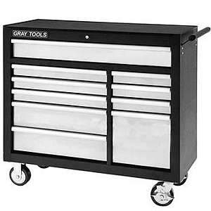 *** Gray Tools, 99210SB 10-Drawer Marquis Roller Cabinet