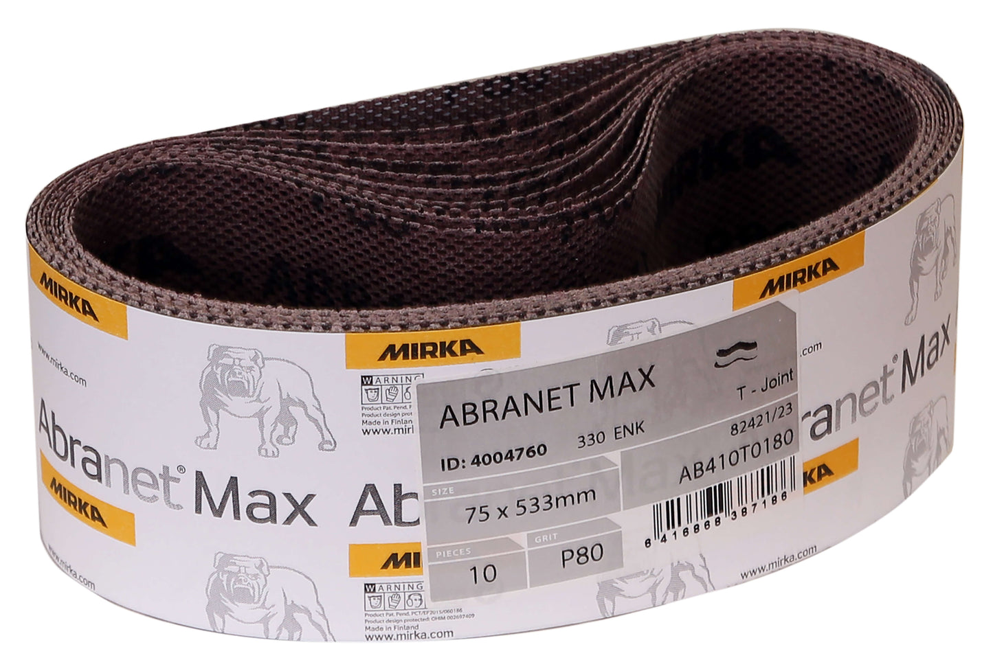 Mirka Abranet Max 3" x 21" x 80gr Sanding Belt