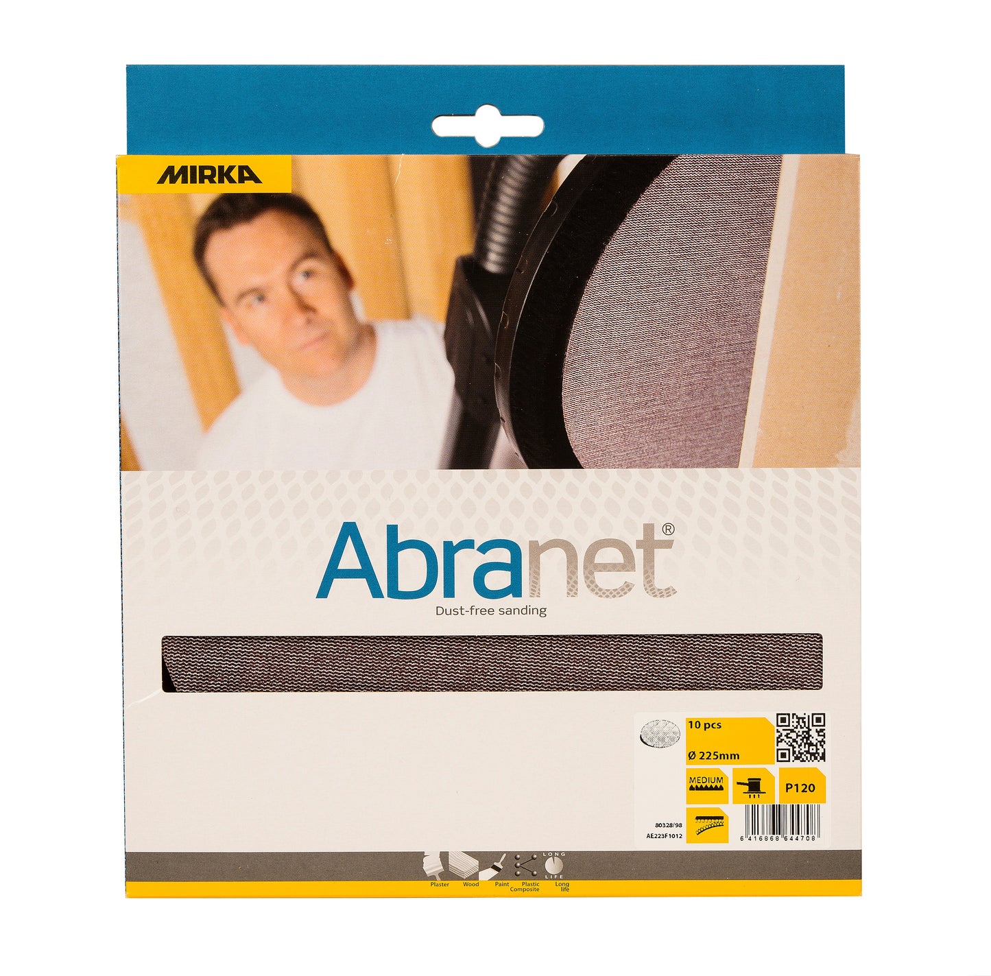 Mirka Abranet 9" Mesh Grip Discs (100gr)