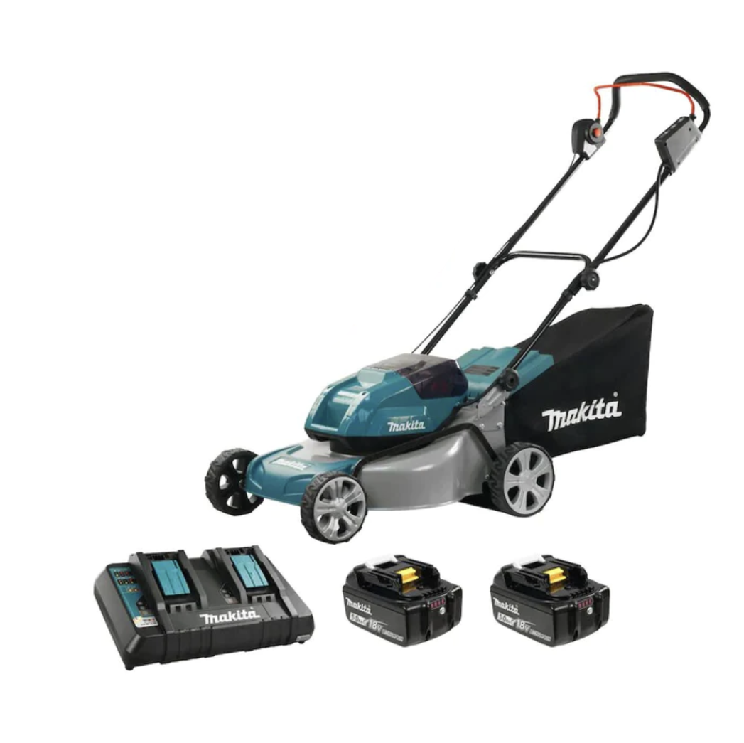 Makita DLM460CM2  -  18VX2 LXT (4AH) BL 18" LAWN MOWER KIT