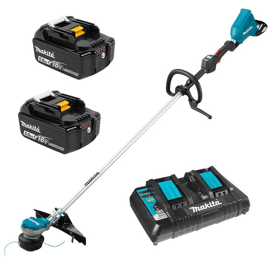 Makita DUR368LPT2  -  15" LINE TRIMMER KIT 18VX2 - 5AH