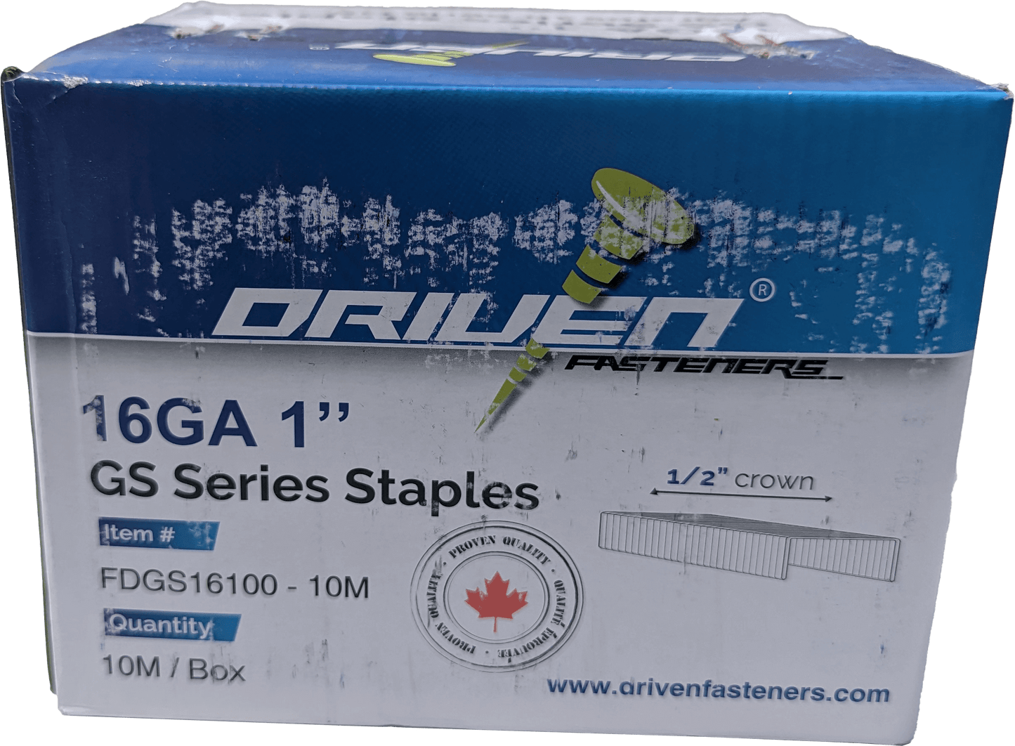 Five Dimensions FDGS161-10M - GS Series 1/2" Crown 1" Length