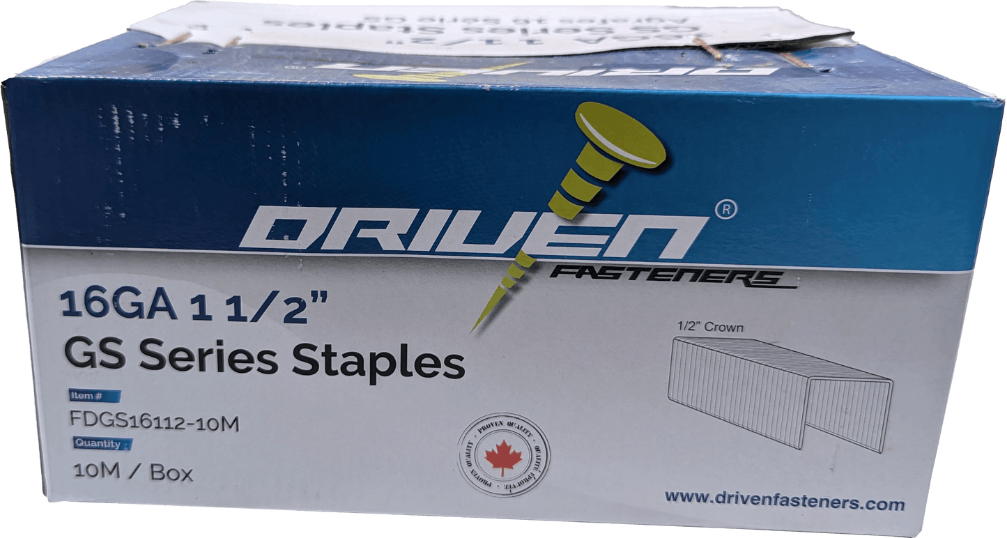 Five Dimensions FDGS16112-10M - 1/2" x 1-1/2" Sheating Staples - GS16