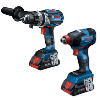 BOSCH GXL18V-224B25  -  18V PREMIUM BRUSHLESS IMPACT & HAMMER DRILL COMBO KIT