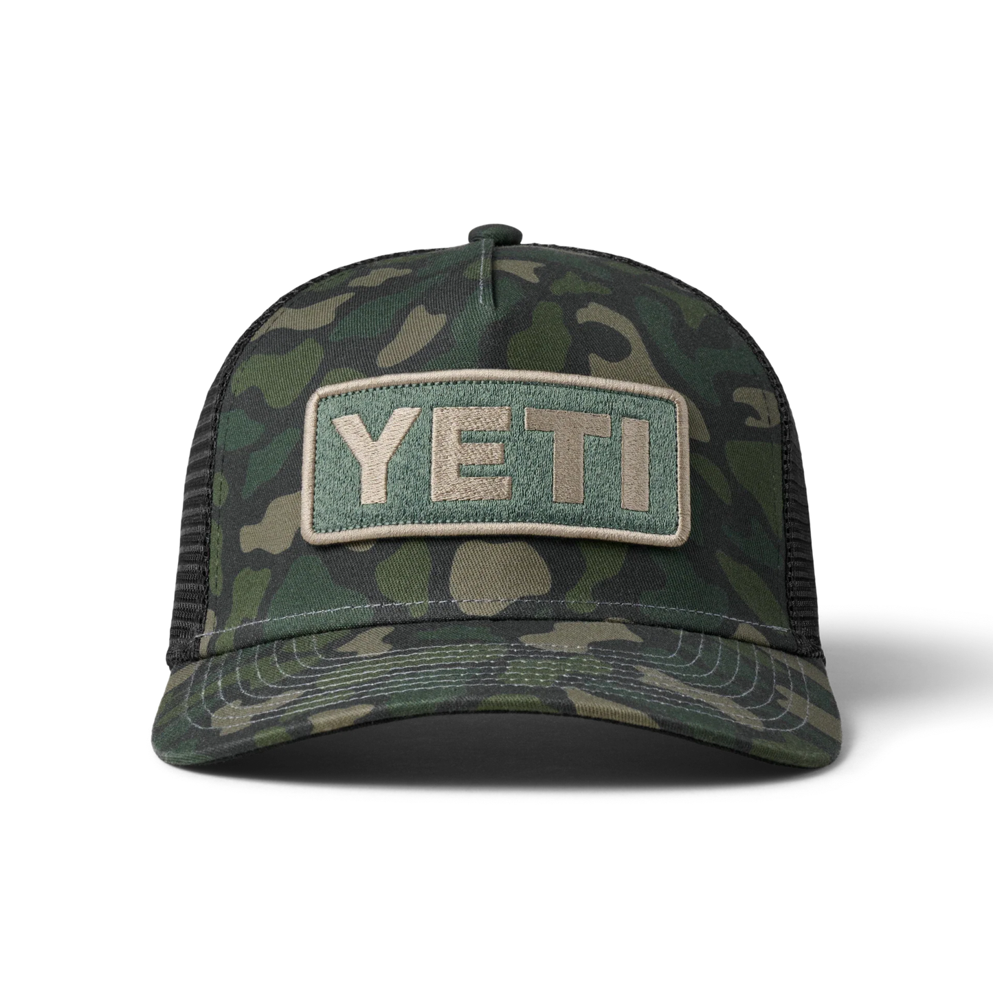 Yeti Logo Full Camo Trucker Hats