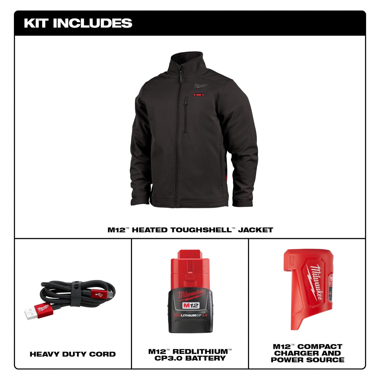 Milwauke 204 Series - M12™ Heated TOUGHSHELL™ Jacket