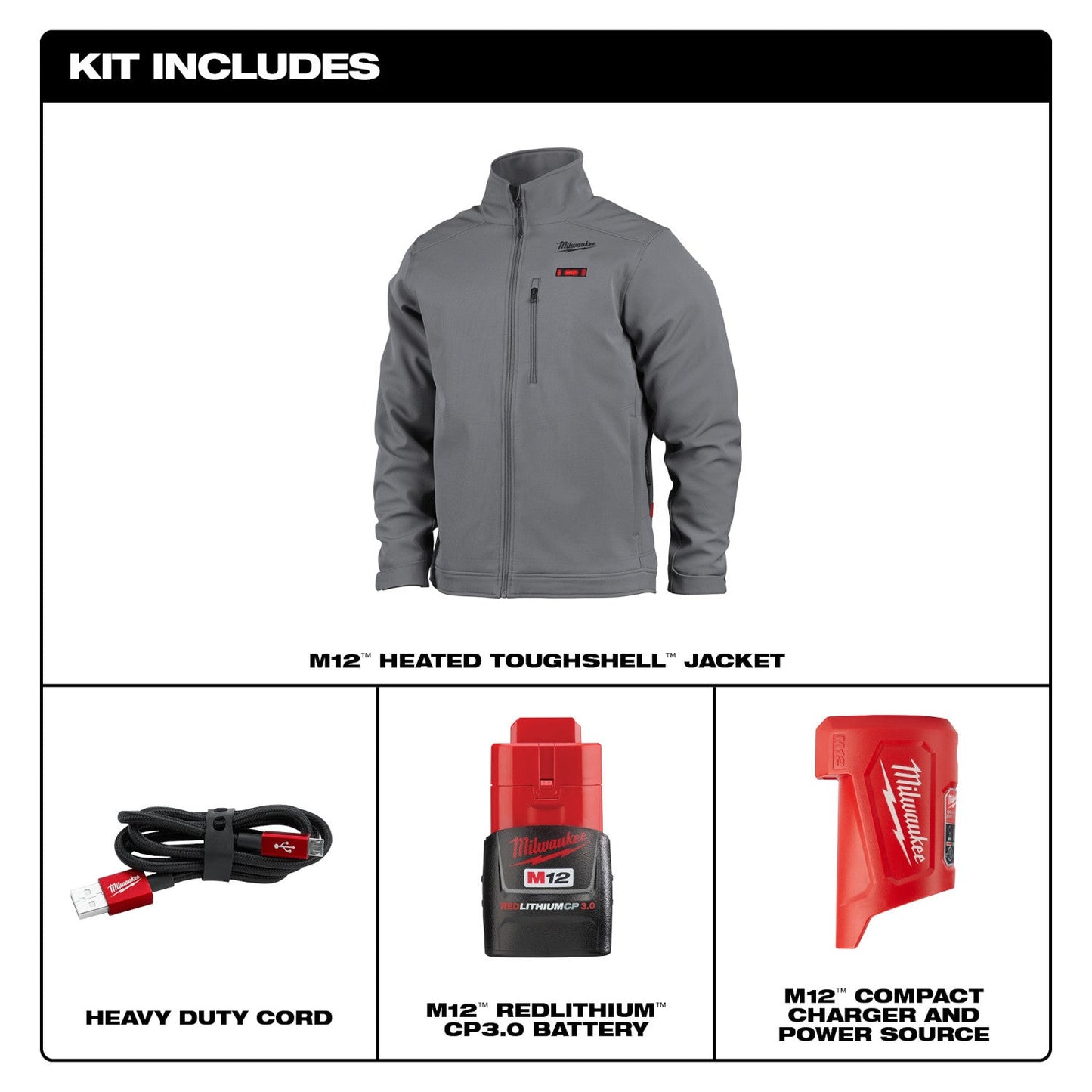 Milwauke 204 Series - M12™ Heated TOUGHSHELL™ Jacket