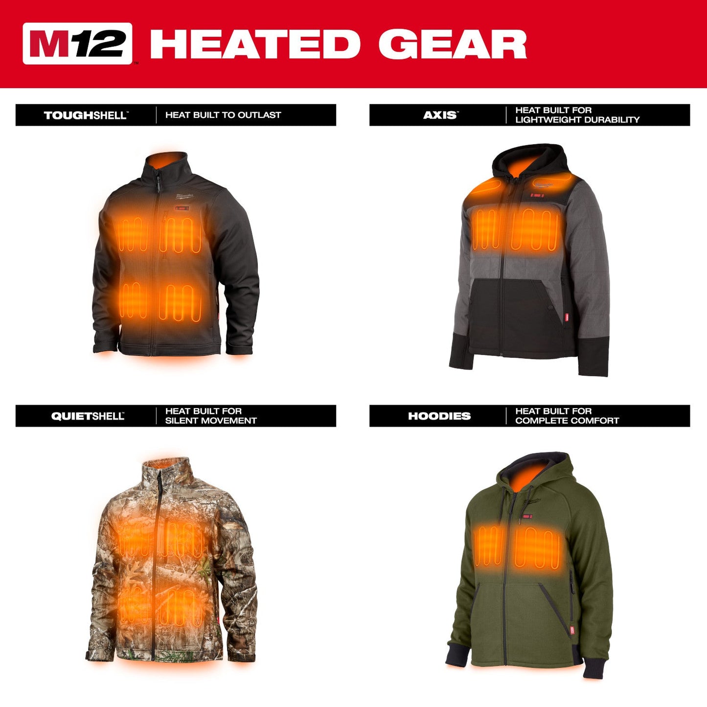 Milwauke 204 Series - M12™ Heated TOUGHSHELL™ Jacket