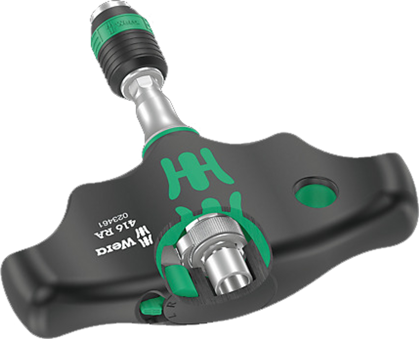 WERA-023460 1/4" Drive 411 RA T-Handle W/ Ratchet Function