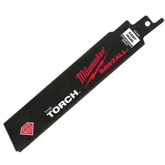 Milwaukee  48-00-1440  -  The TORCH™ 6 in. SAWZALL® Diamond Grit Blades