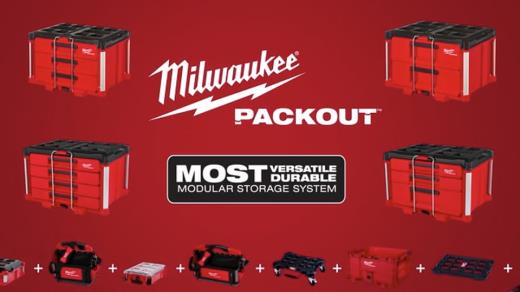 Milwaukee 48-22-8447 PACKOUT Multi-Depth 3 Drawer Tool Box 75057