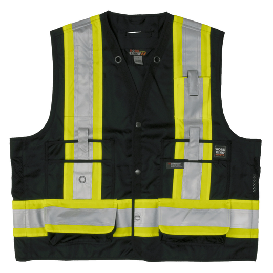 Work King High Visibility Work Surveyor Vest (by Tough Duck) s313