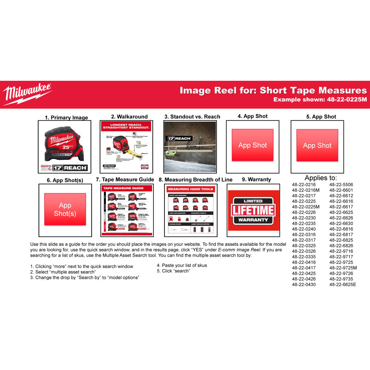 Milwaukee 48-22-0425 - 25FT Compact Wide Blade Tape Measures