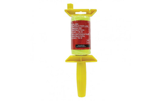 Task T27110- 250' Yellow Braided Nylon Construction Line Reel