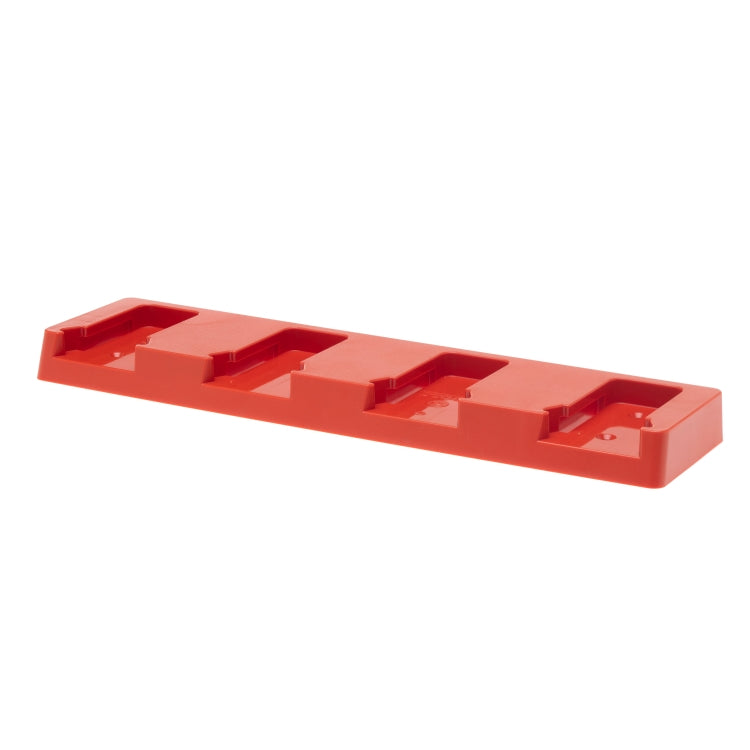 48 Tools BH-MIL-RED-04 Red Battery Holder for Milwaukee 18V Batteries