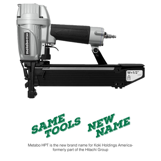 1/2 Inch 16 Gauge Standard Crown Stapler | Metabo HPT N5010AM