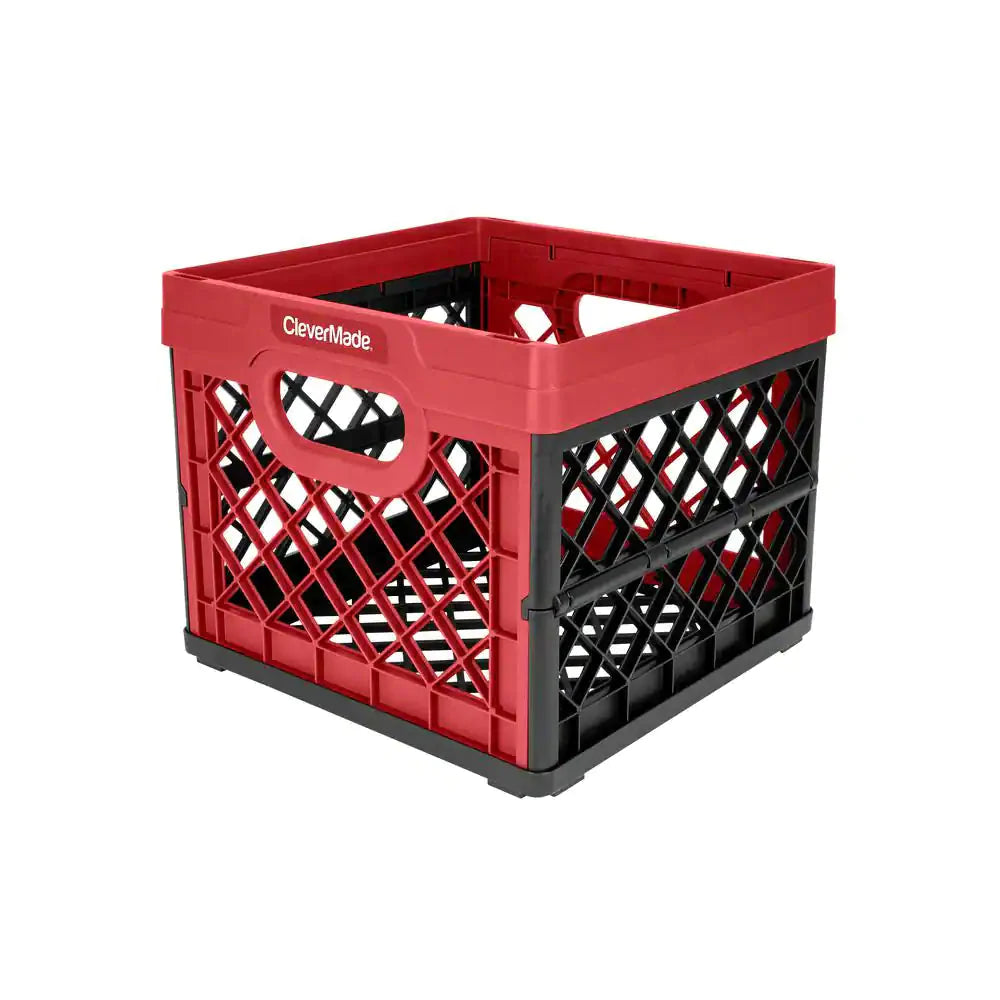 CLEVERMADE, Red Collapsible Storage Crate - 25L 044105040